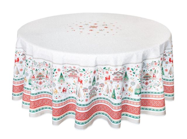 Round Tablecloth coated or cotton (Cervin. 2 colors)